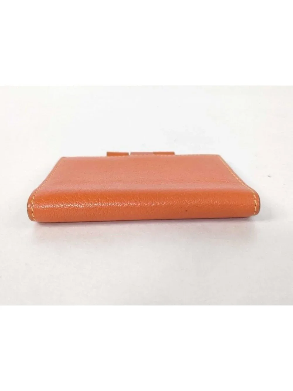 Hermes Notebook Case Agenda Mini Orange Yellow Leather Stationery
